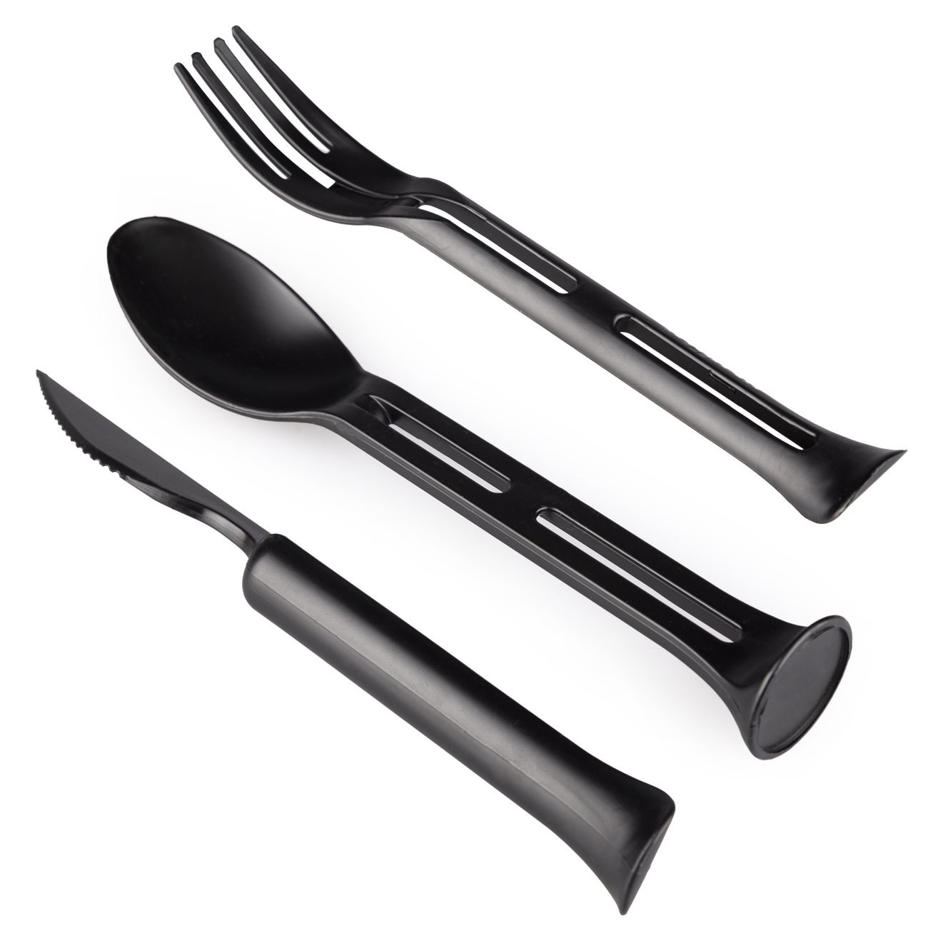 Evolite Combo 3 in 1 Çatal Kaşık Set (SİYAH) - Görsel 5