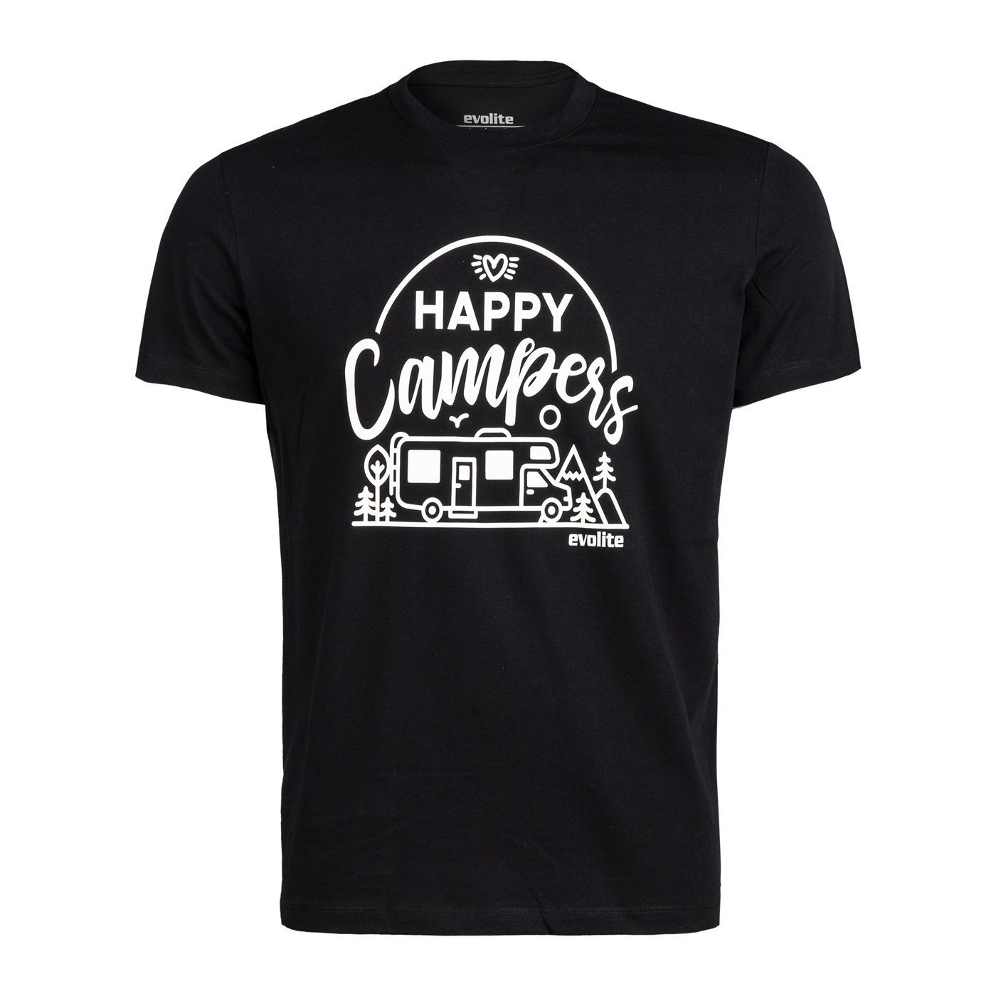 Evolite Happy Campers T-shirt-Siyah - Görsel 6