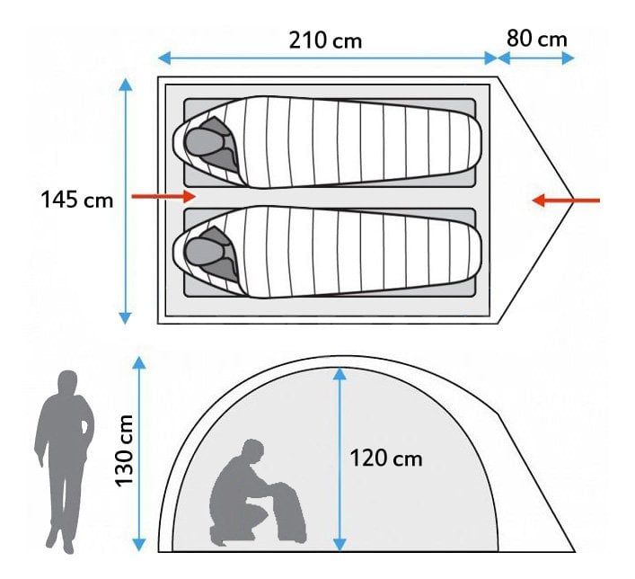 Evolite Turtle Pro 2 Kişilik Çadır - 4 Mevsim - Görsel 7